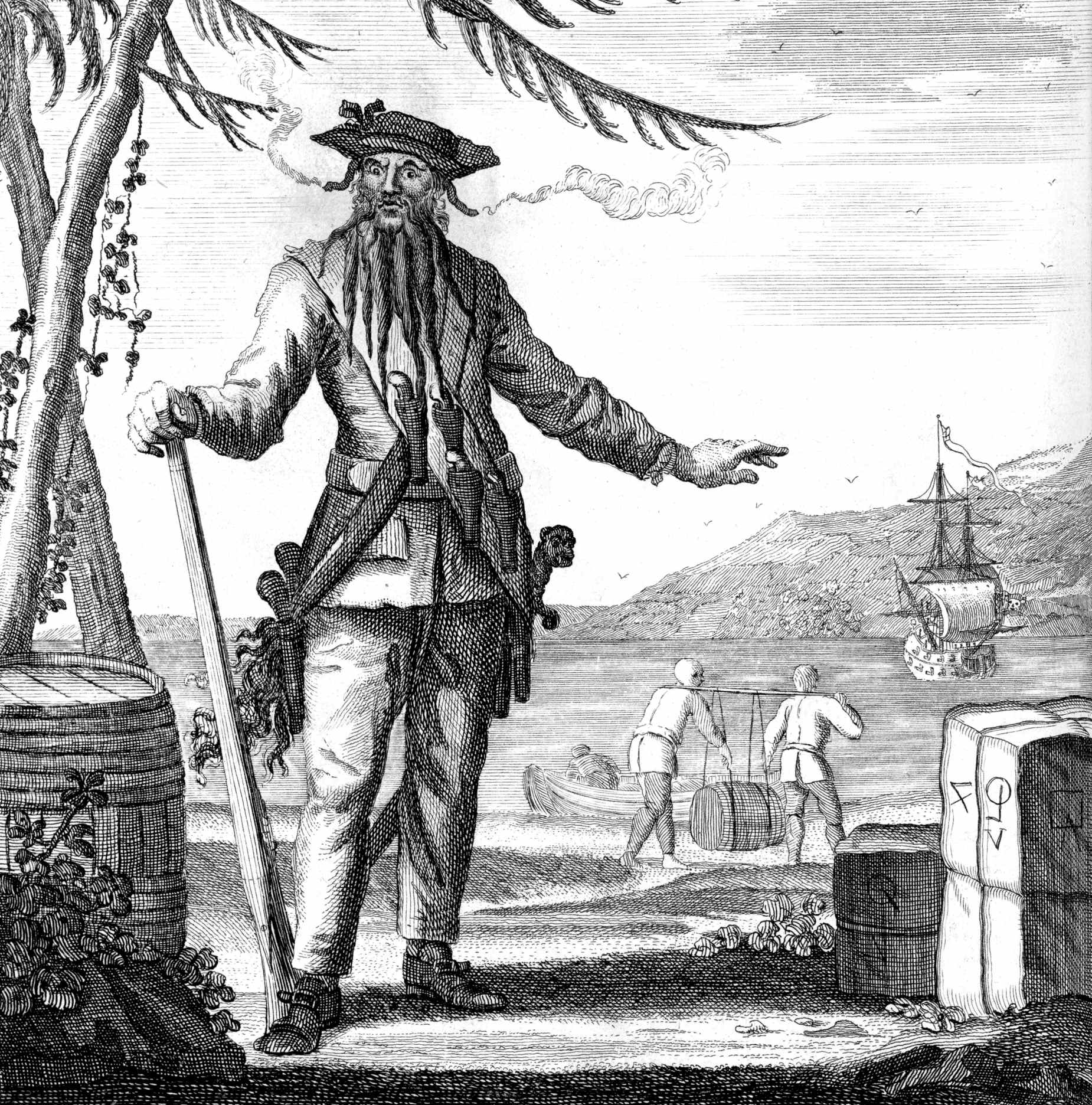 Edward Teach, Blackbeard the pirate