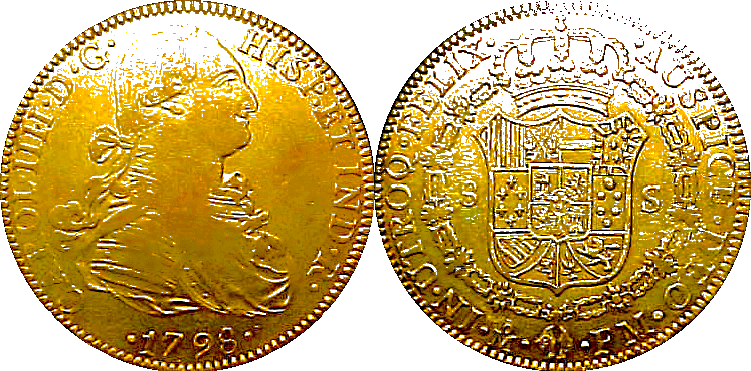 Gold doubloons